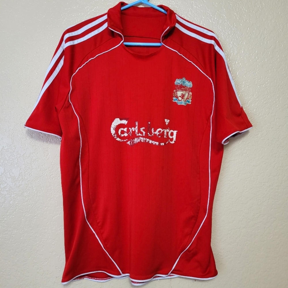 2006-2007 Liverpool F.C. Retro Home Replica Shirt #18 - Heavy Flaking Size XXL
